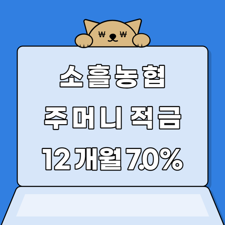 소흘 농협 주머니 적금 고금리 12개월 최고 7.0% 소흘 농협 주머니 적금 고금리 12개월 최고 7.0%