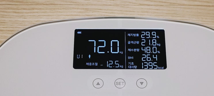  골격근량 BMI 한눈에 편하게 보자 요아이 체중계