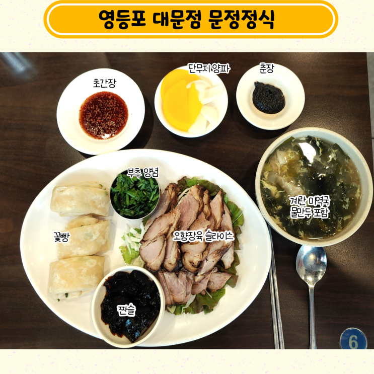  만원짜리 오향장육 정식, 영등포 대문점 문정정식