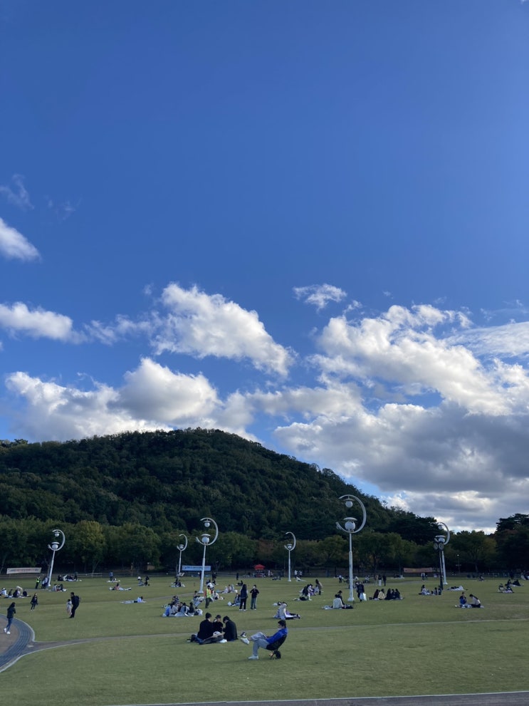  [대구 가볼만한 곳] 부산사람이 가본 두류공원 야외음악당/ 가을 하늘이 너무 예쁜 휴일날/ 위가 쉴틈없이 바빳던 날