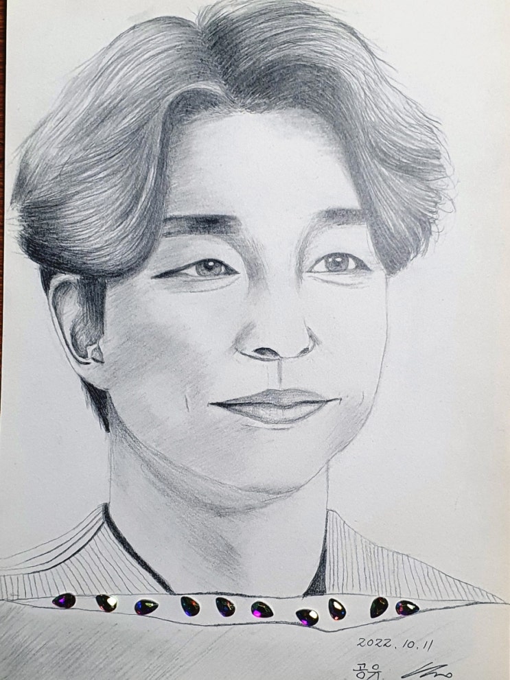  배우 공유씨 완성된 그림 입니다^^