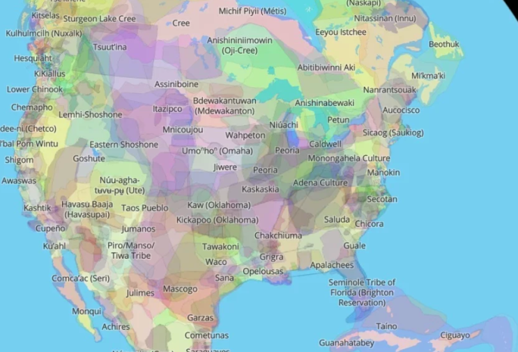 당신은 어느 원주민 땅에 있습니까? 이 지도는 당신에게 보여줄 것입니다.
