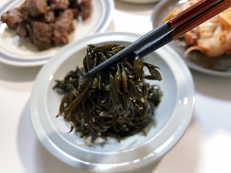  상큼새콤한 오독오독 완도 톳장아찌 신지어부가 해초장아찌