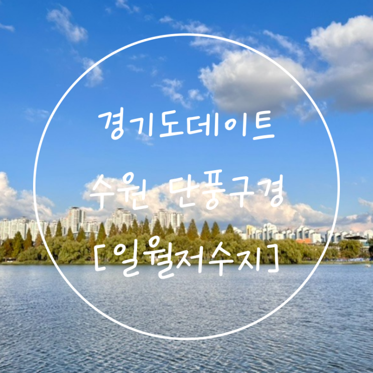  경기도데이트가볼만한곳 가을산책로 일월저수지 수원수목원