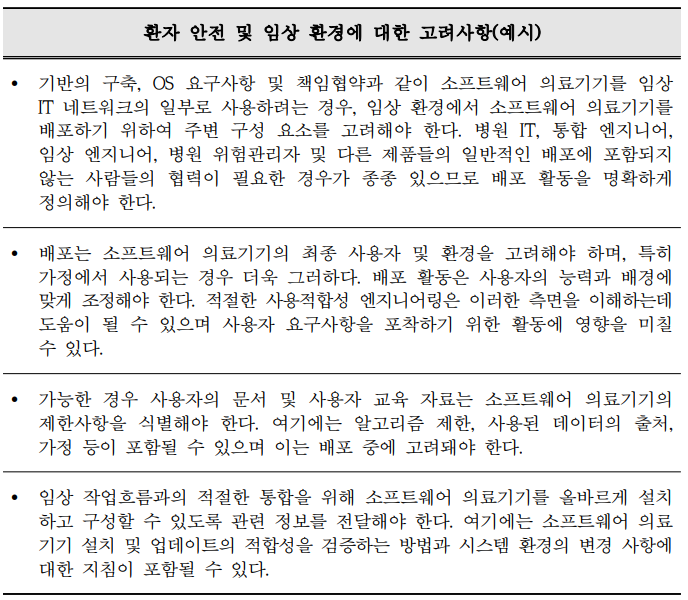  소프트웨어 의료기기(SaMD) GMP - 고객자산과 제품의 보존