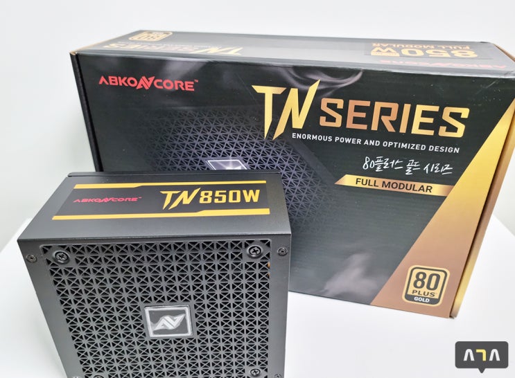 앱코 ABKONCORE TN 850W GOLD 풀모듈러 파워 조립 하이엔드 그래픽카드 사용 충분해