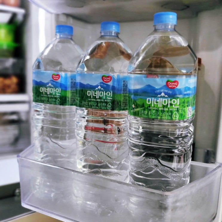  생수 2L 배달, 동원샘물 리뉴얼 미네마인