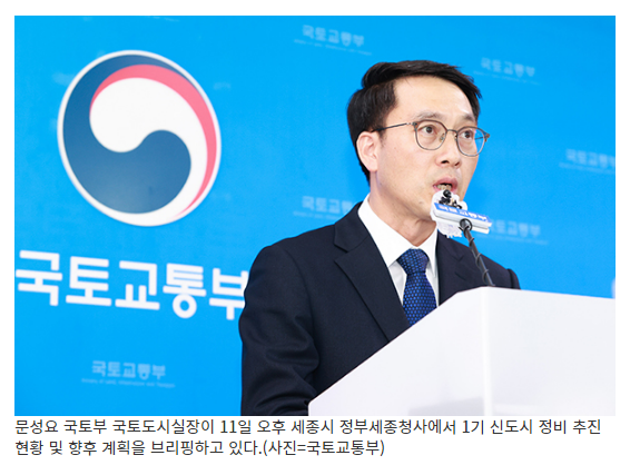 1기 신도시 재정비 선도지구 2024년까지 지정_국토교통부