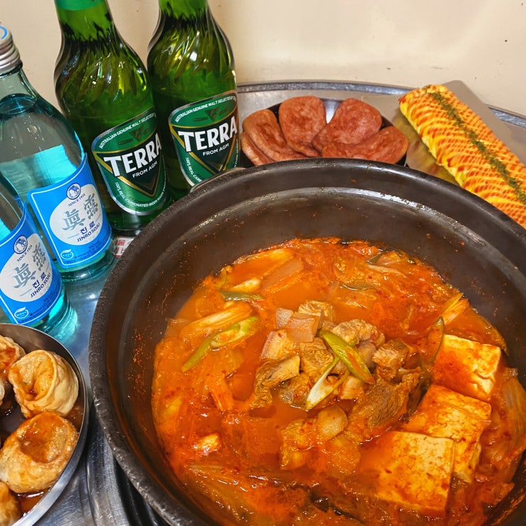  [전주 인후동 맛집] 칼칼한 속이 후끈한 고기 듬뿍 백채김치찌개