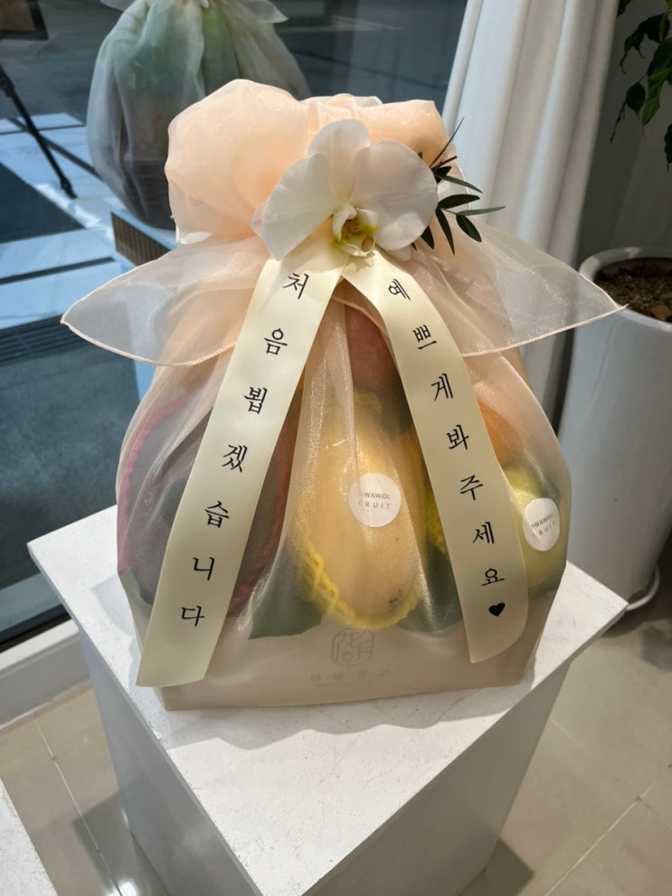  [내돈내산] 광교 과일바구니 선물은 화월청과️