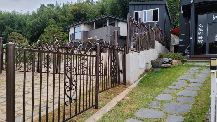 광주 북구 태령동 전원주택 출입문 6M 접이식 설치 공사(10월 6일)