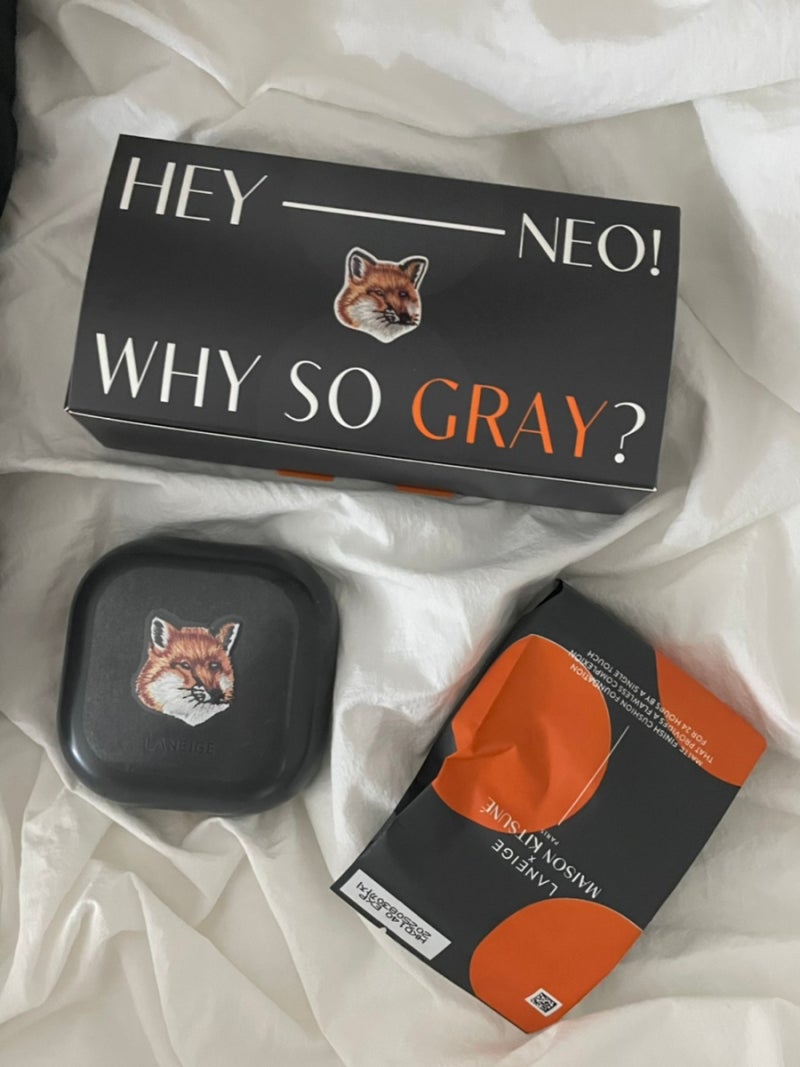 라네즈 메종키츠네 콜라보 패딩백, 쿠션 세트 후기 — 사진 5