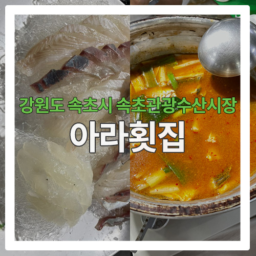  [속초 맛집] 매운탕 맛이 끝내주는 "아라횟집"