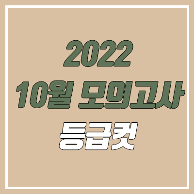 2022 10월 모의고사 등급컷 (2023학년도 고3 학력평가, 영어·한구사·제2외국어)