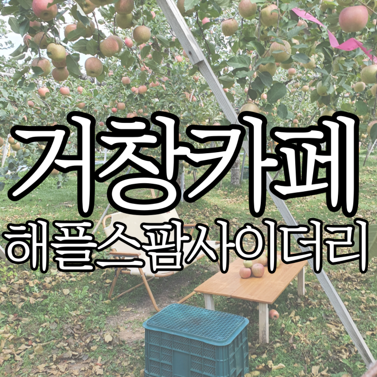  거창 사과밭 대형카페 해플스 팜사이더리