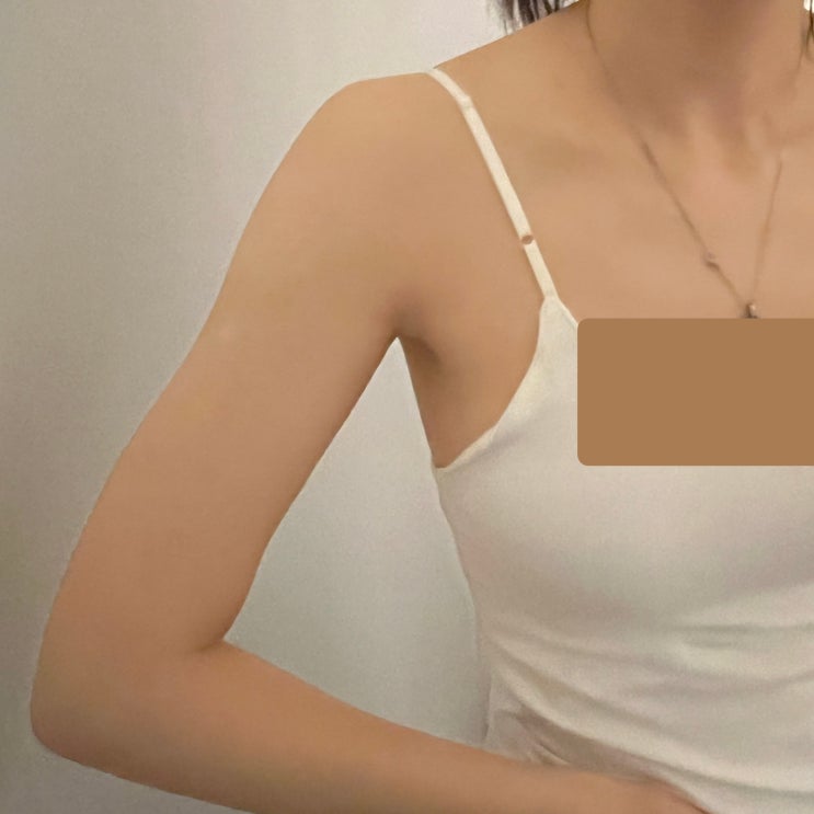  여성 브라탑, 끈 조절 가능한 간편 캡 나시