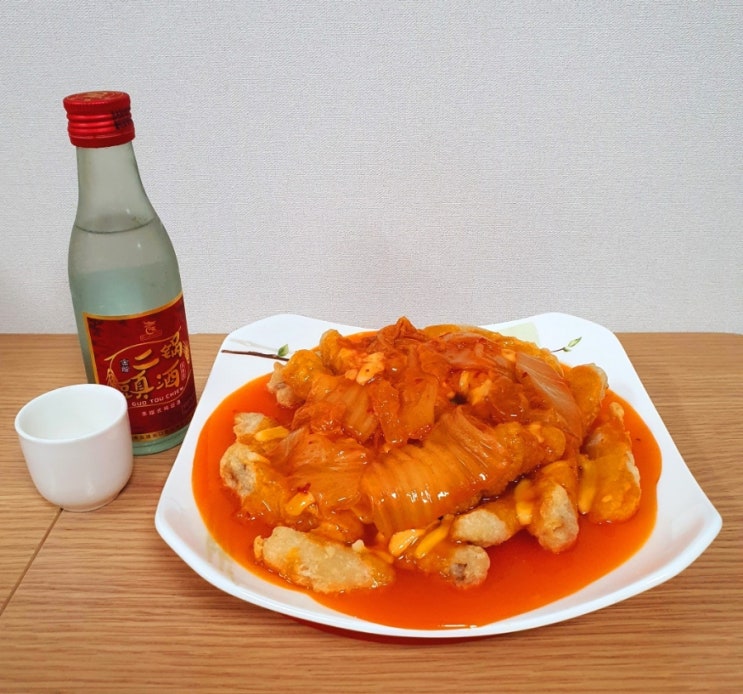 모노키친 김피탕 김치피자탕수육 밀키트