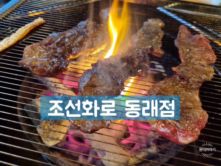  동래소고기맛집 주차장 넓은 동래역고기집 조선화로집