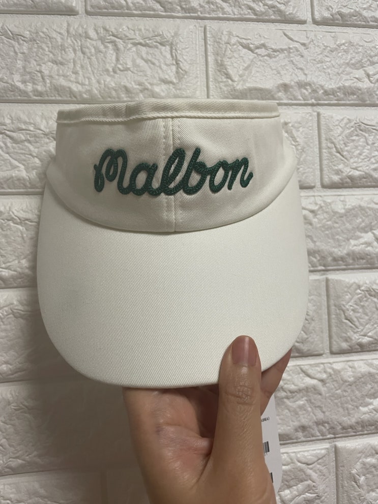  강력 추천 여성 골프템 - malbon 바이저 & 볼마커 세트