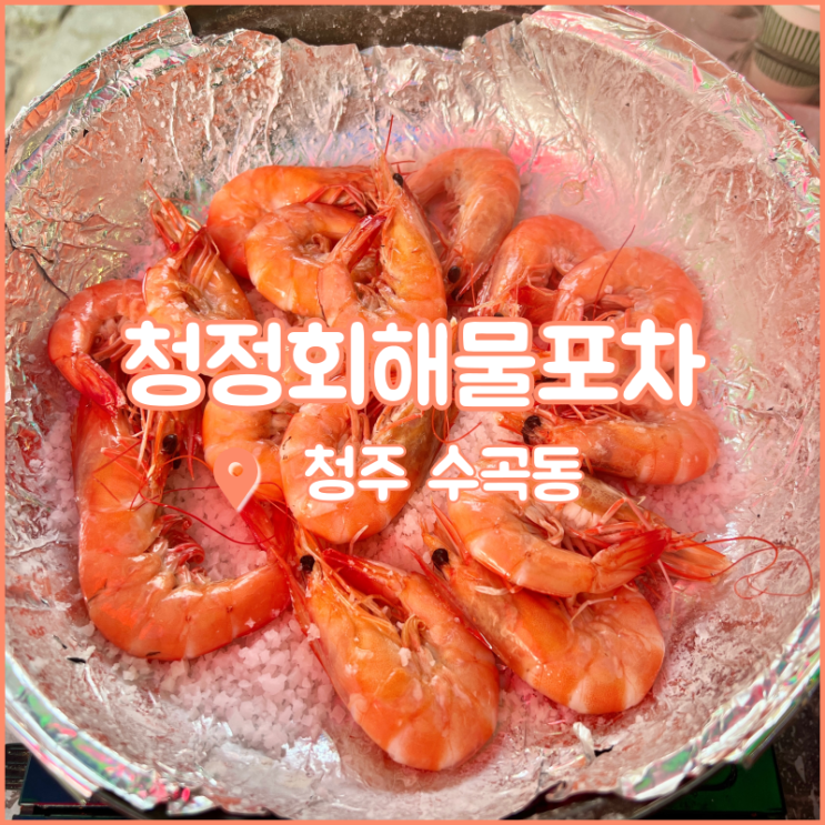  청주 대하구이 맛집, 수곡동에 위치한 청정회해물한마당(포차)