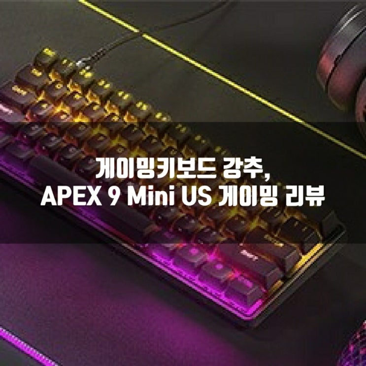 게이밍키보드 추천 : Apex9 Mini US 게이밍 (유선)키보드 리뷰