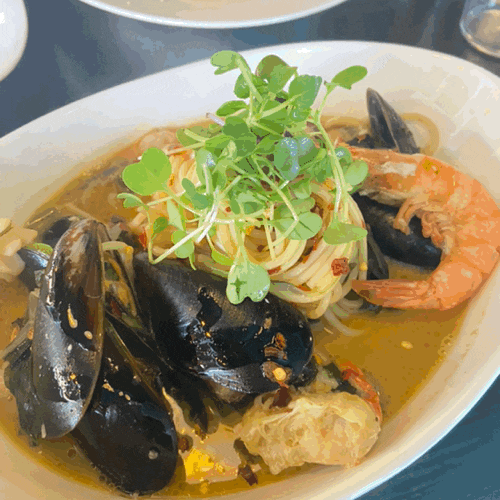  제주공항 파스타 맛집 양식당, 칼칼한 국물의 보말파스타 및 런치타임  후기