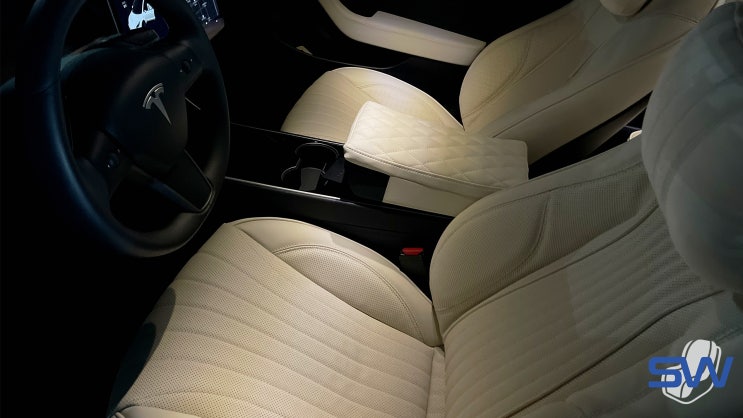  [서원모터스] 나파 테슬라 리무진 시트, 모델 3를 순정처럼 부분 인테리어 시공