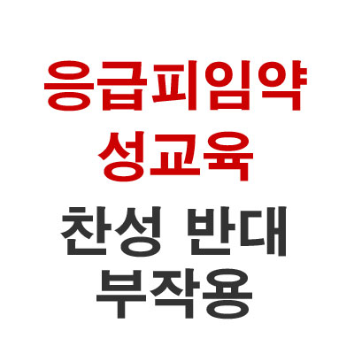  응급피임약 성교육 찬성 반대 부작용