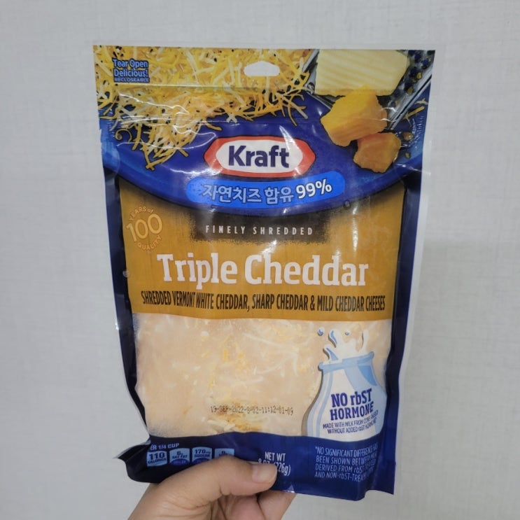  크래프트 슈레드 트리플 체다치즈 신새라면에 더 맛있게 표고버섯까지