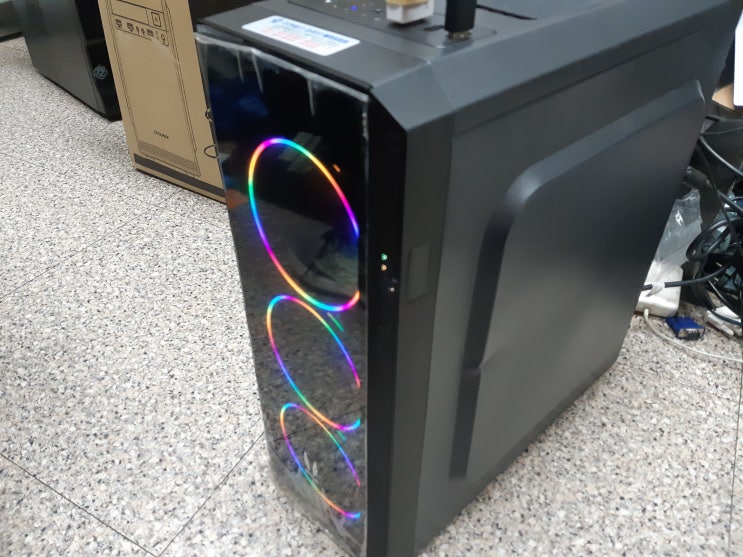  중동 컴퓨터수리 인텔 9세대 업그레이드 i5 9400F 교체 메모리 32기가 추가 HDD 8테라 추가 작업