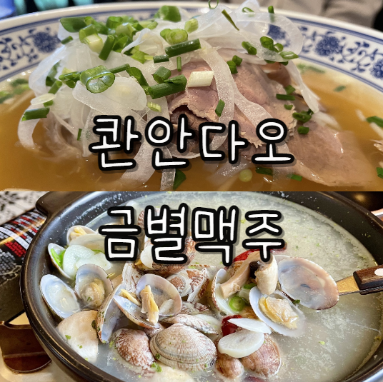  신사역 가로수길 콴안다오 + 금별맥주 해장과 음주를 동시에 서울의밤 후기