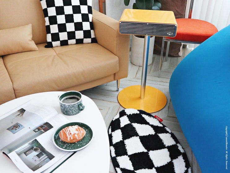  미드센츄리모던 체커보드 러그 추천 논논 NONENON CHEX CIRCLE RUG