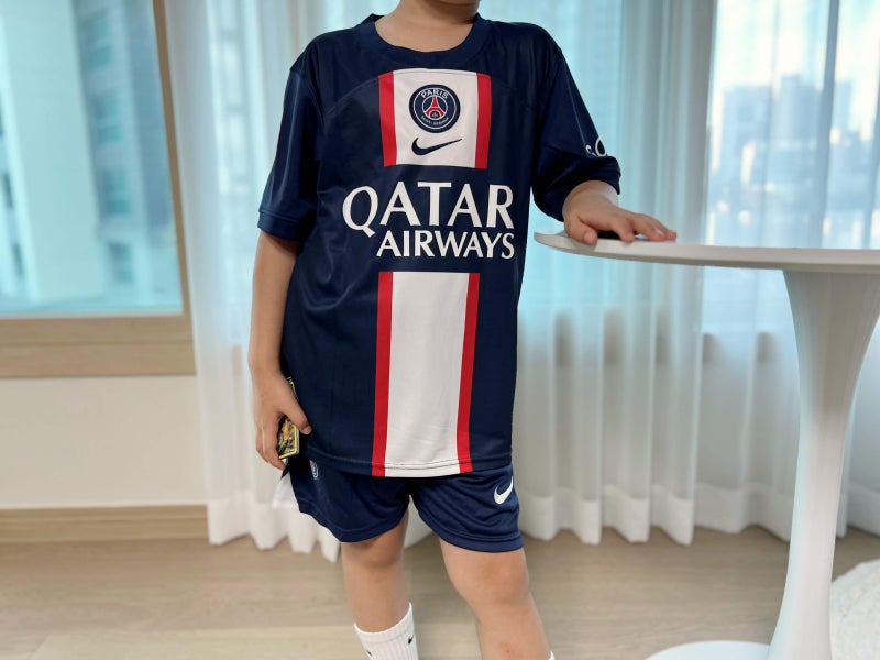 PSG 파리 생제르맹 유니폼 음바페 선수마킹 키즈축구복 멋져