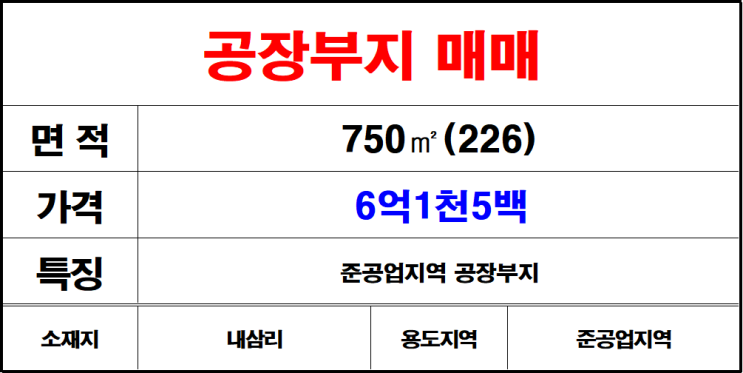  김해주촌내삼리공장부지매매,창고부지매매