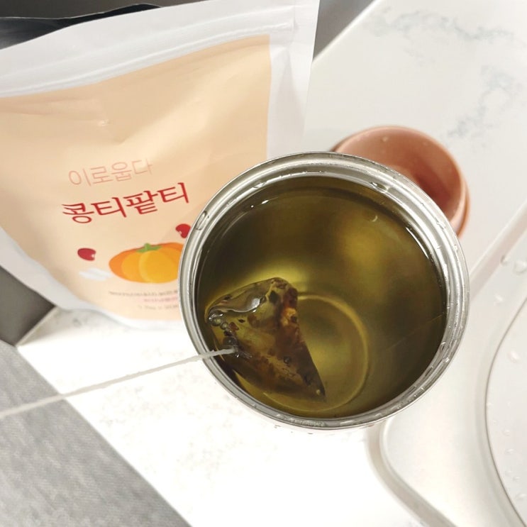  붓기차 이로웁다 콩티팥티 팥물다이어트