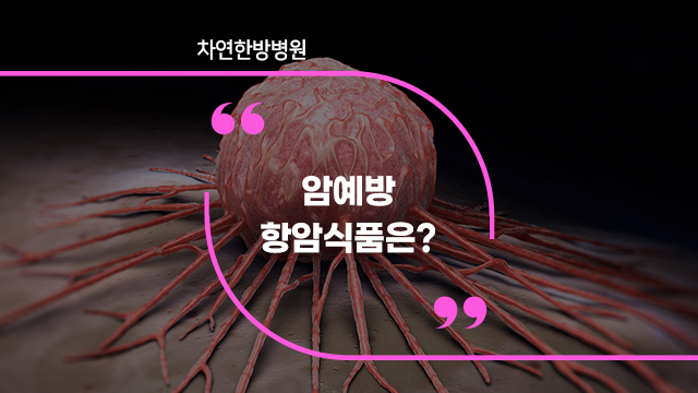  암 예방하기 위한 항암식품은