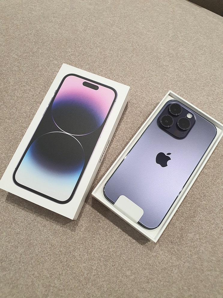  아이폰 14 Pro 딥퍼플 언박싱 및 13 Pro/14 Pro 비교