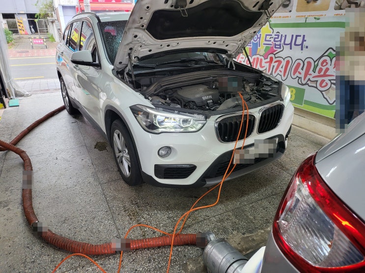 수입자동차 bmw x1 엔진카본클리닝 싼게 비지떡