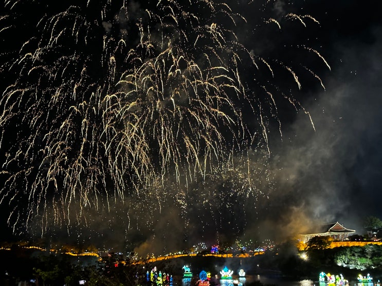  직접 보고 알려드리는 2022 경상도 진주유등 축제 개막식,폐막식 드론쇼 불꽃놀이 명당