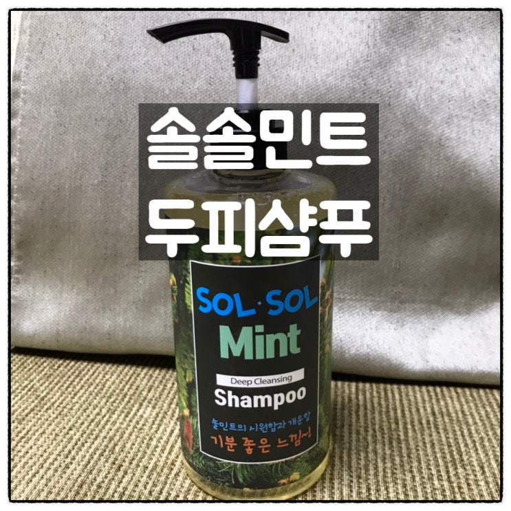  정수리냄새샴푸 시원한 페퍼민트멘톨 솔솔민트 두피샴푸 사용 리뷰