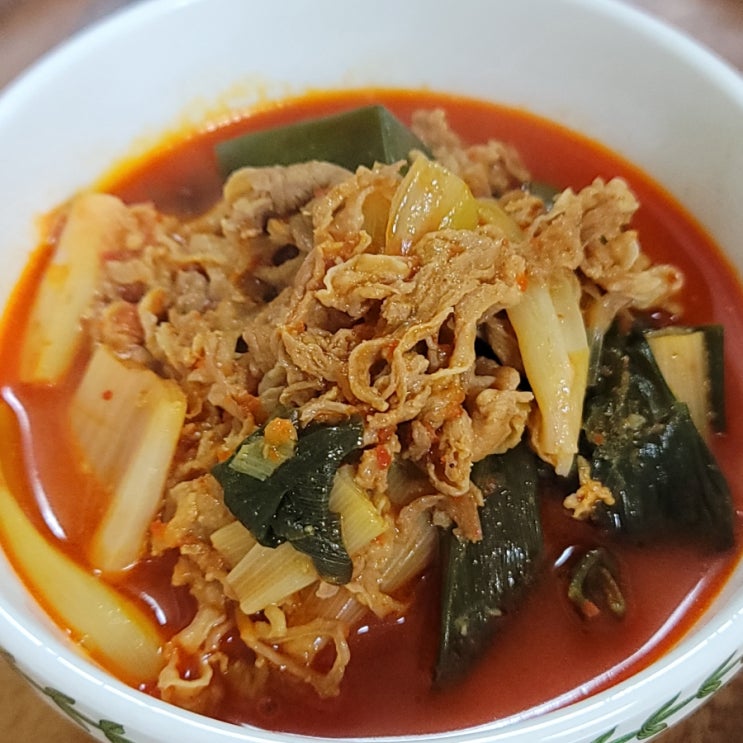  오리탕 오리 육개장 끓이는법
