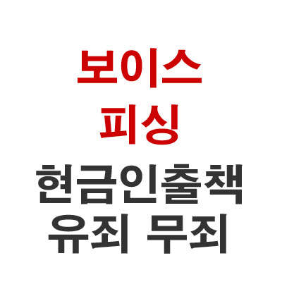  보이스 피싱 현금 인출책 유죄 무죄