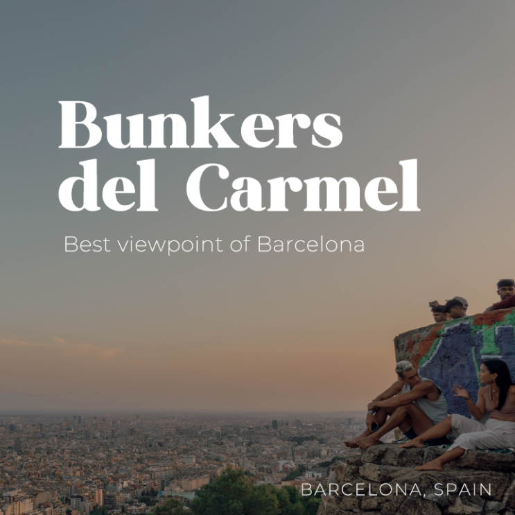   스페인 바르셀로나 | 바르셀로나 야경 명소 | 벙커에서 노을 보고 야경 보기 The Bunkers del Carmel