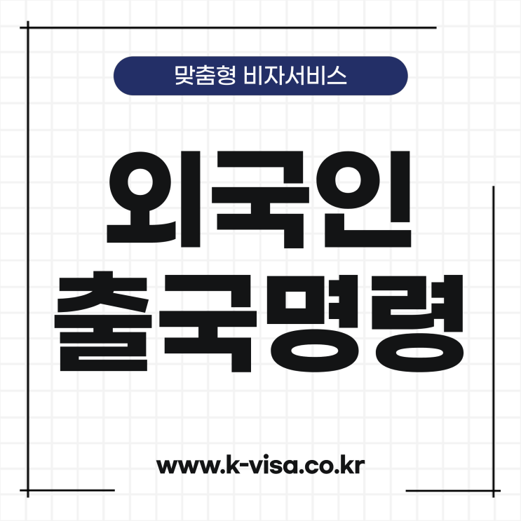 외국인 출국명령에 대한 대처방안