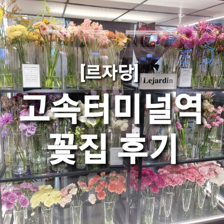 센트럴시티 고속터미널역 꽃집 르자당 내돈내산 꽃다발 선물 후기