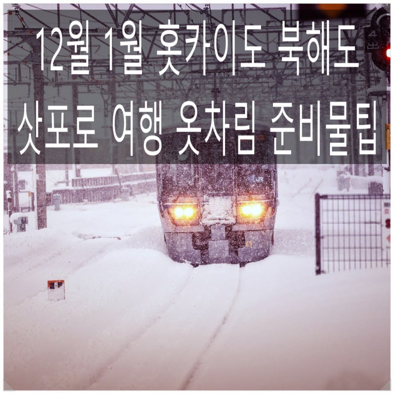 12월 1월 홋카이도(북해도) 삿포로 날씨 여행옷차림 준비물 : 네이버 블로그