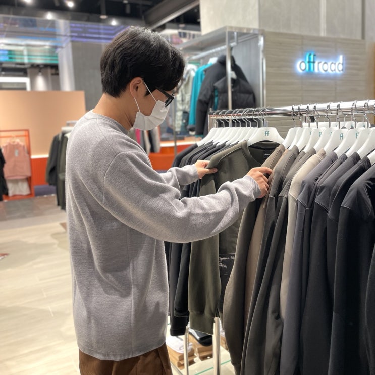  아웃도어 의류 브랜드 오프로드 롯데백화점 동탄점 다녀온 후기