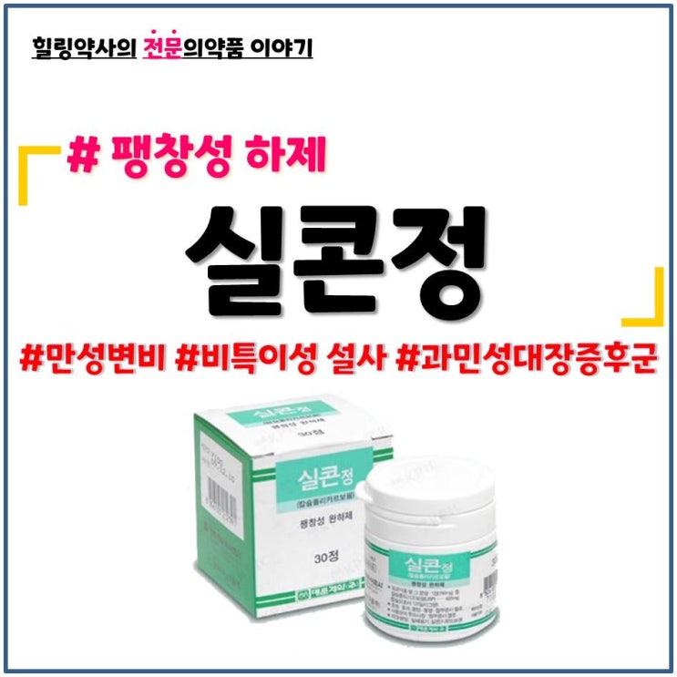  [실콘정]만성변비, 과민성대장증후군 복용법,금기 및 주의사항,부작용(이상반응)