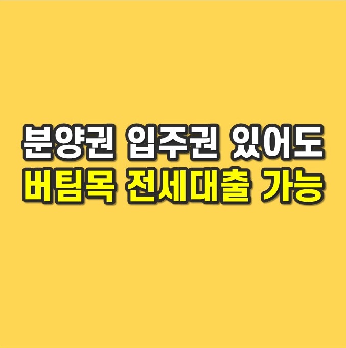 초저금리 버팀목 주택전세자금대출 무주택 세대주만 가능할까요