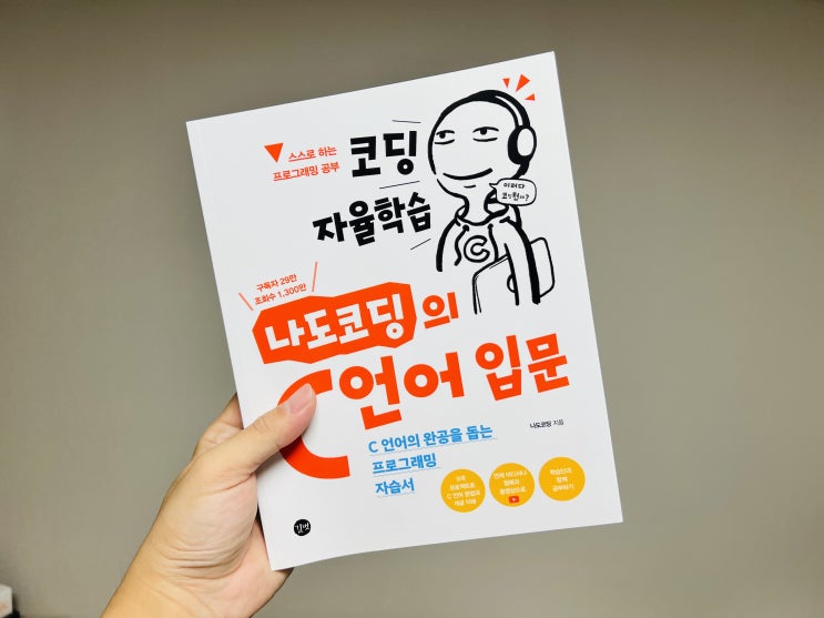  C프로그래밍 입문서 나도코딩의 C언어 입문 서평